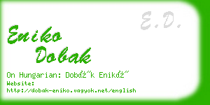 eniko dobak business card